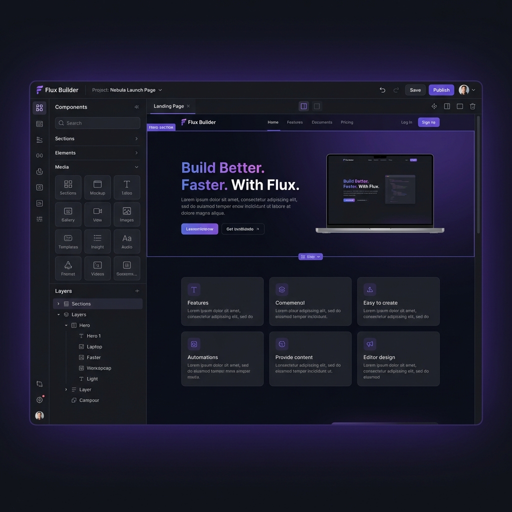 Flux Builder Interface
